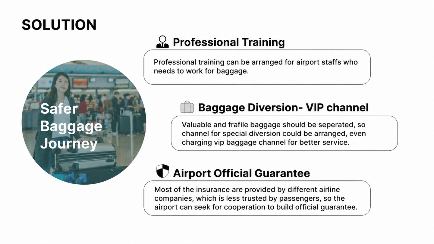 Safer baggage proposition from the original project